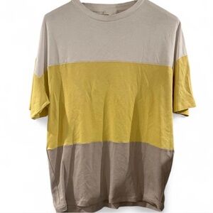 Men’s COS Short Sleeve Colorblock T-Shirt Size Medium